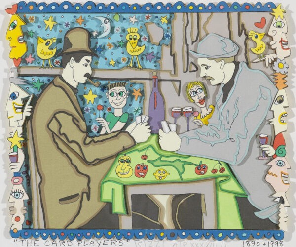 Rizzi - The Card Players 1890 & 1998 - 26x35