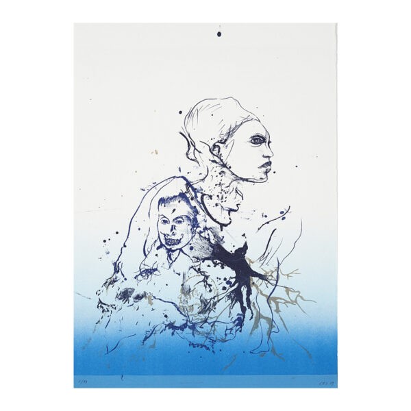 Cathrine-Raben-Davidsen-The-Secret-Language-(Blue)-2009-42x30cm